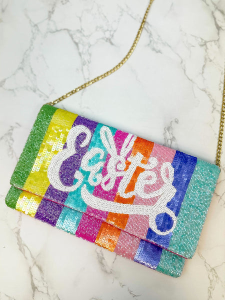 Pastel 'Easter' Sequin Clutch