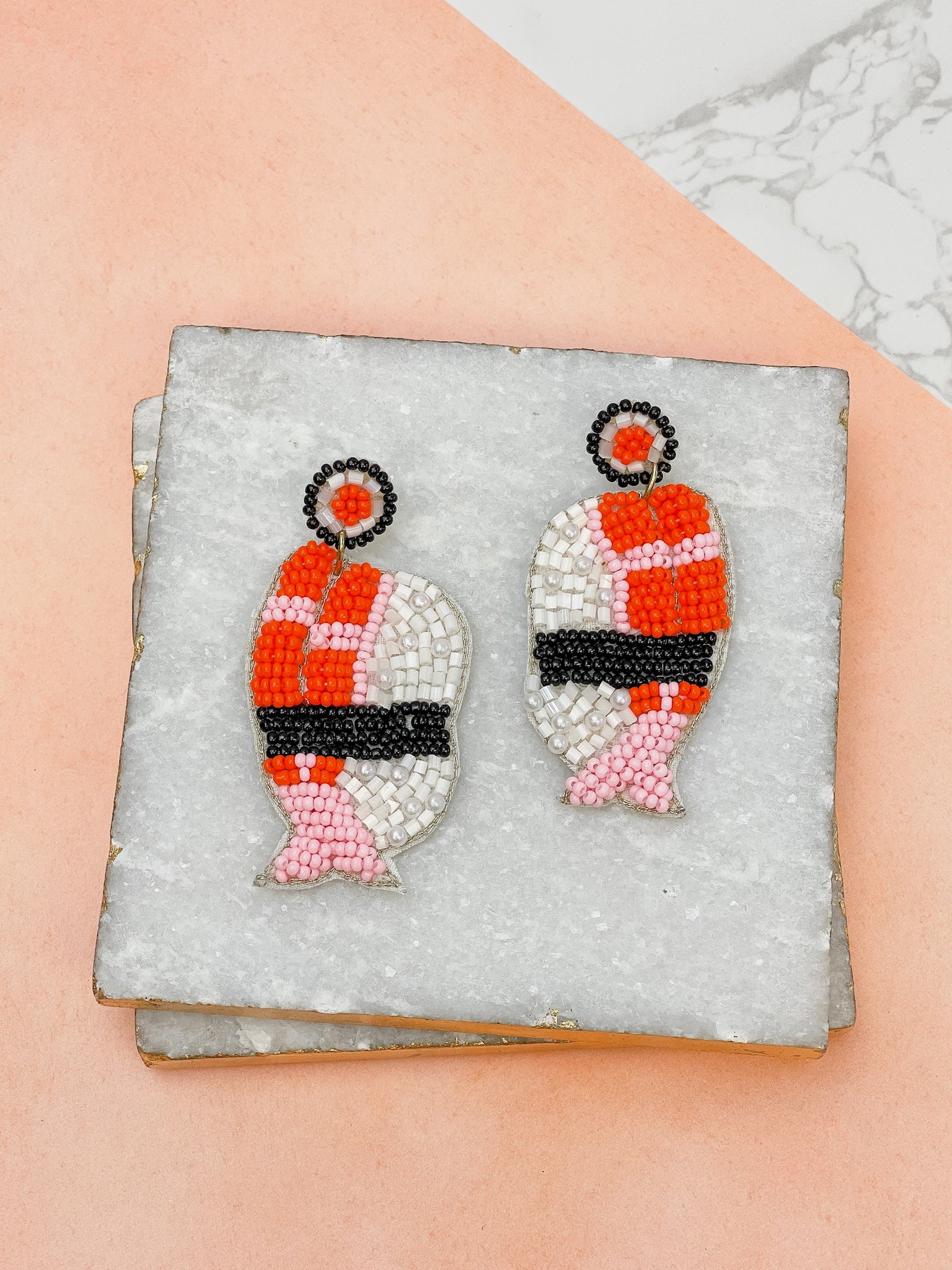 Sushi Beaded Dangle Earrings