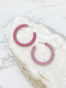 Velvet Hoop Earrings