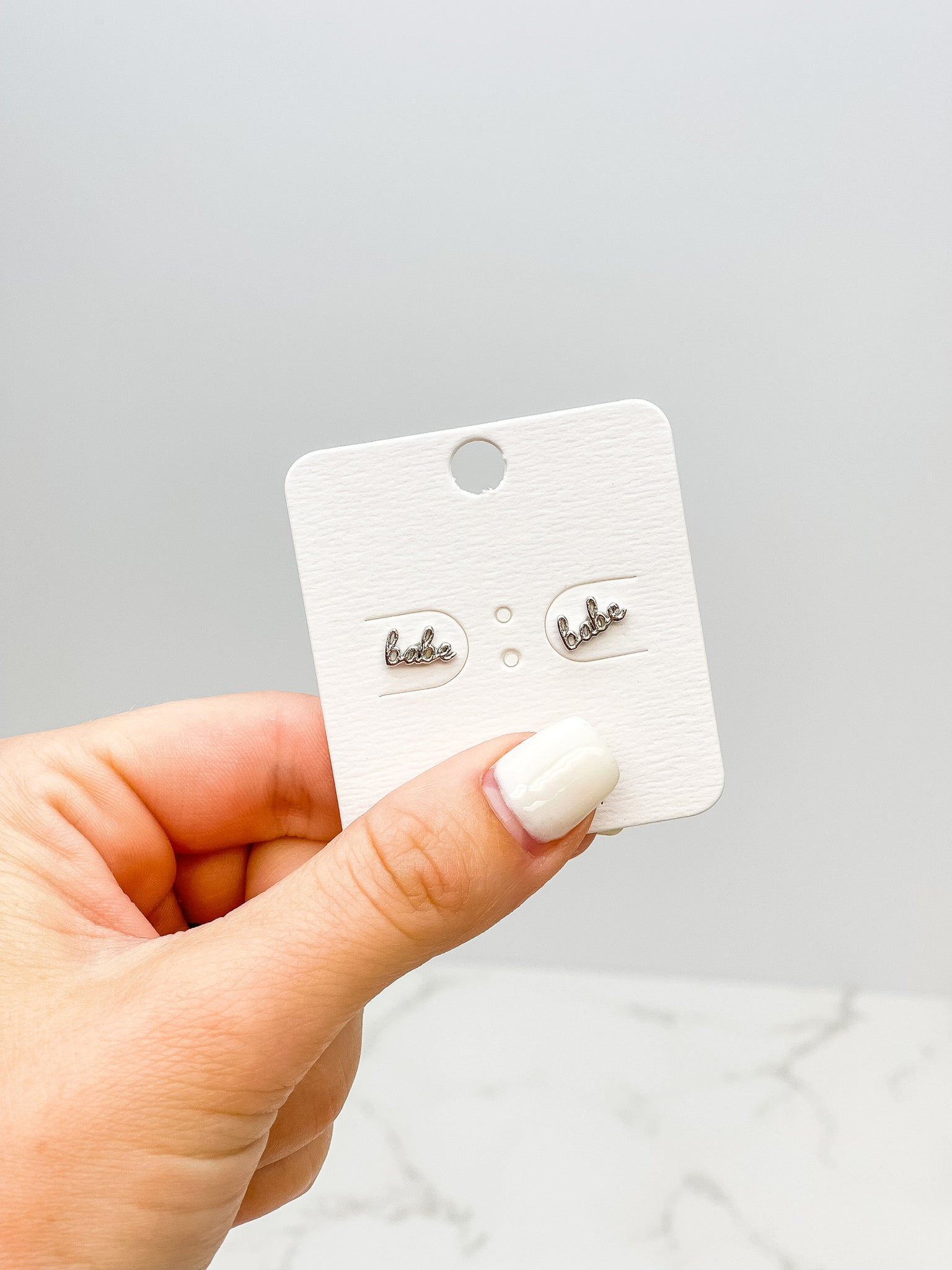 'Babe' Stud Earrings