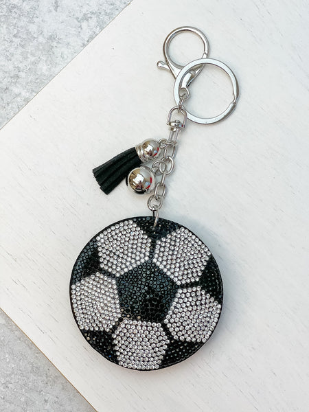 Sports Ball Glitzy Key Chains